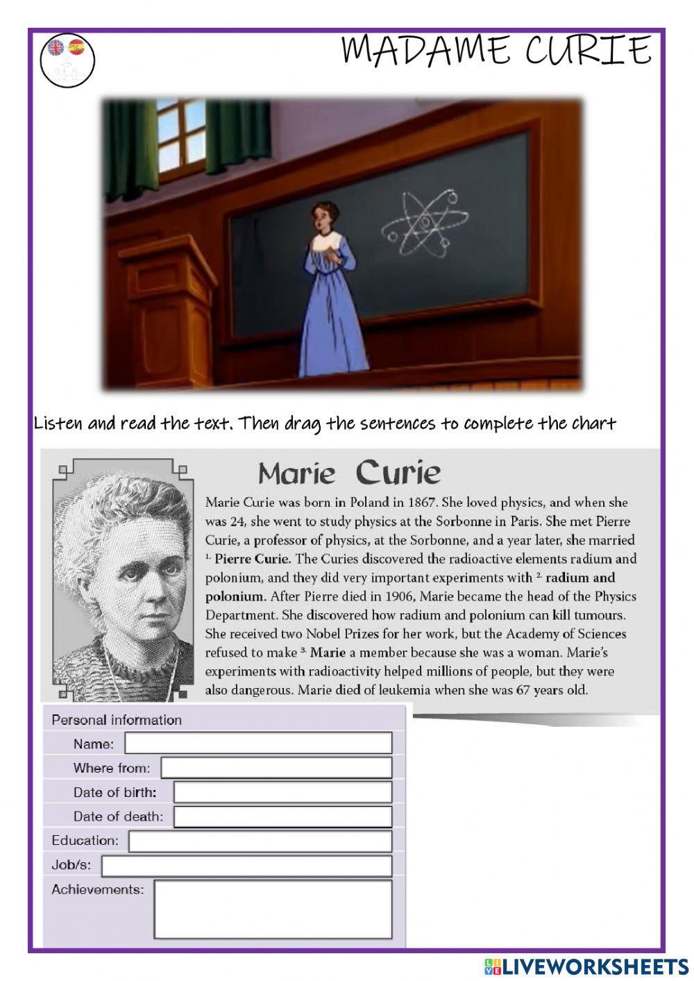 International Women's Day - Marie Curie