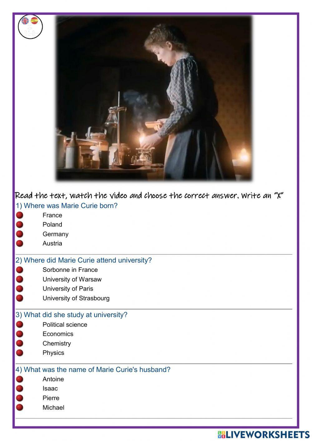 International Women's Day - Marie Curie