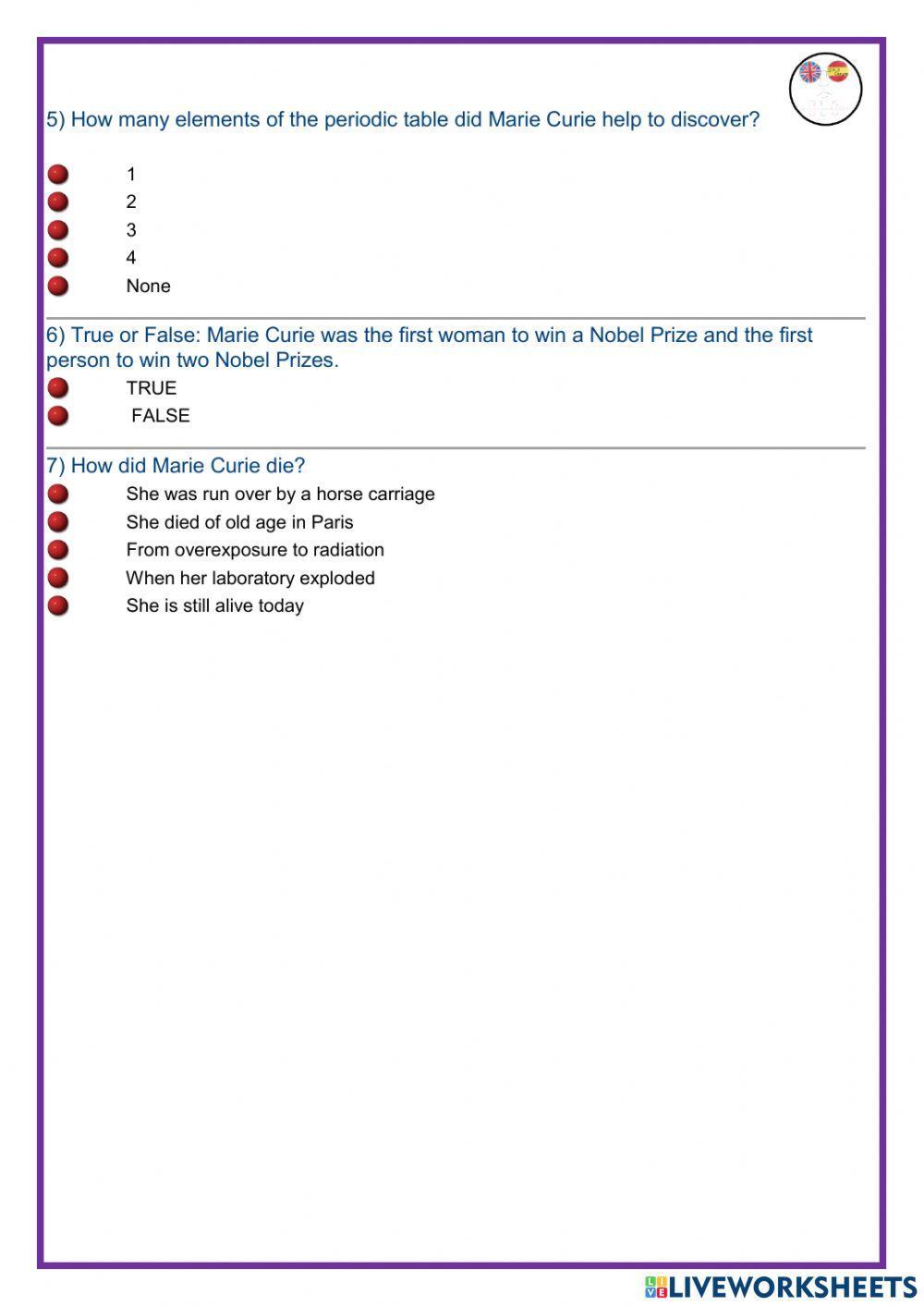 International Women's Day - Marie Curie