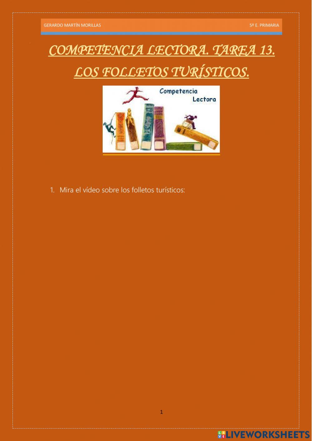 Competencia lectora. Tarea 13.