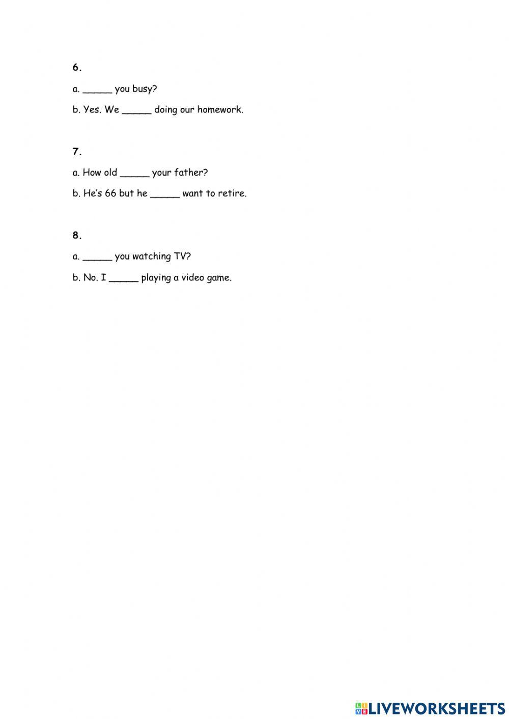 Present continuous vs present simple