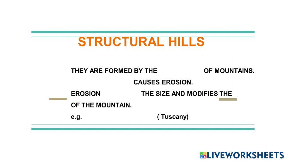 Origin of the hills