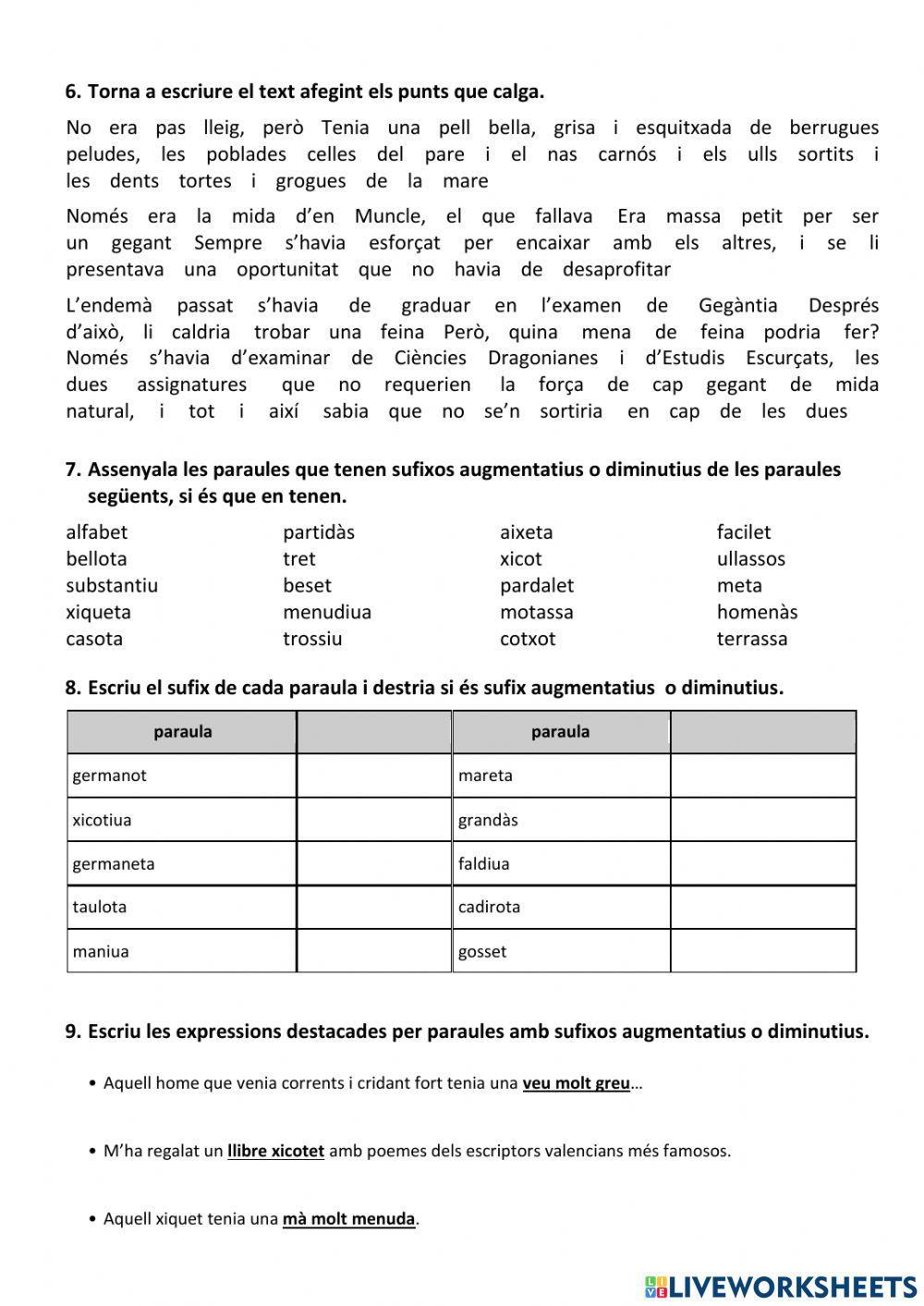 Control de valencià