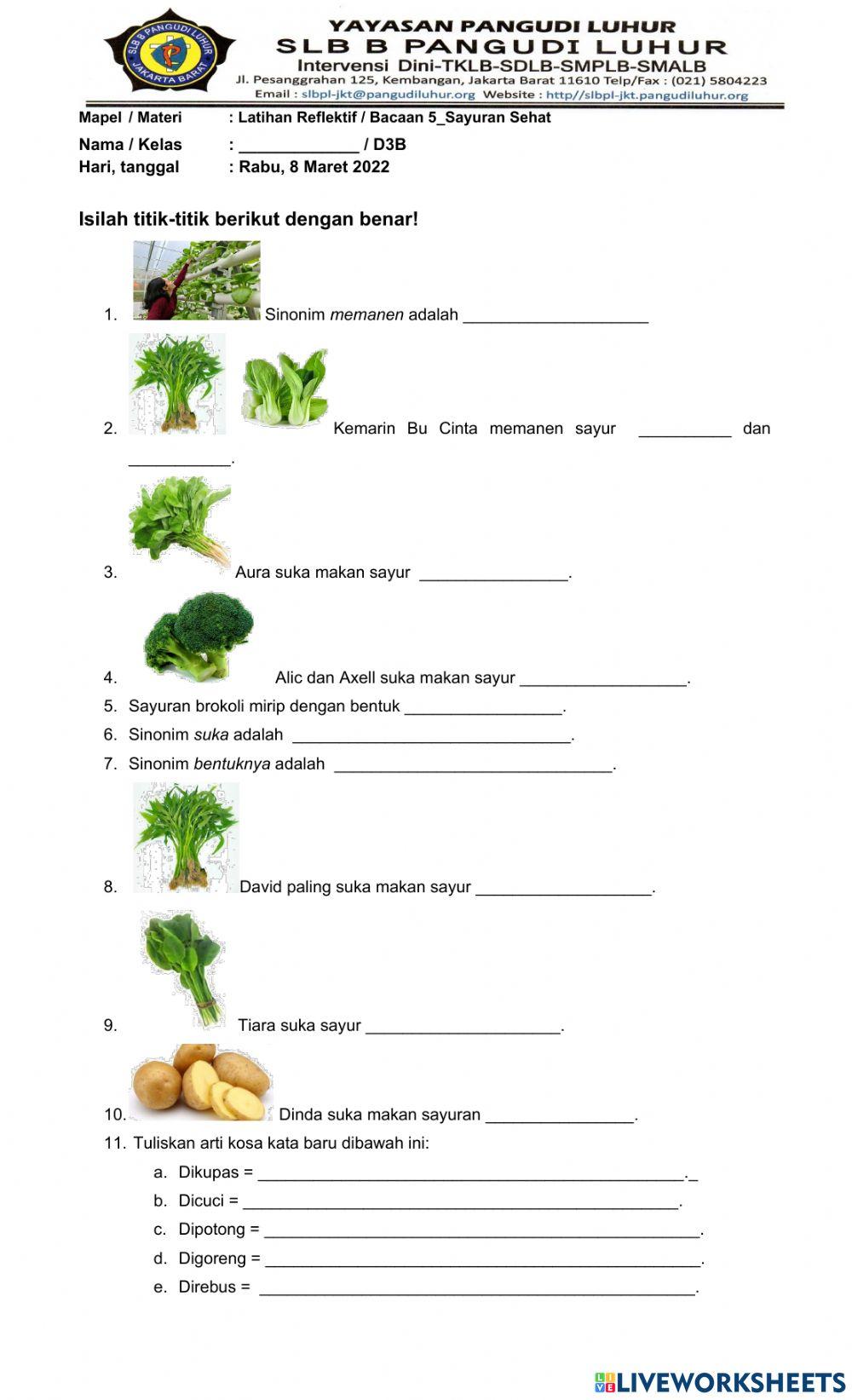 Latihan Bahasa-Bacaan 5