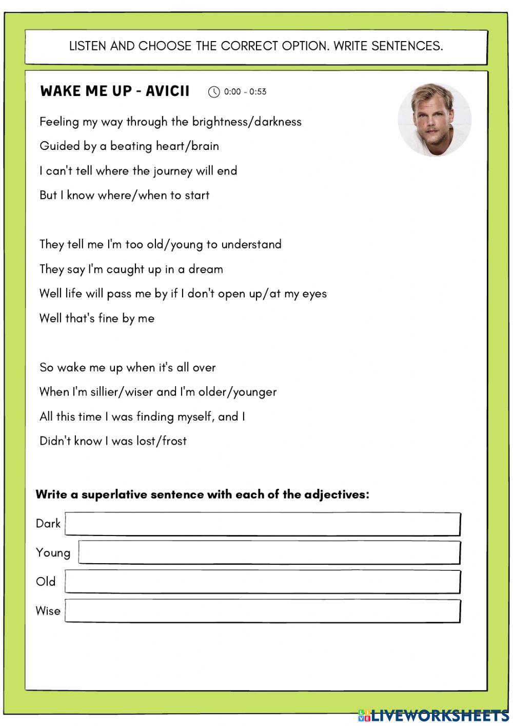 Comparatives and Superlatives Jukebox