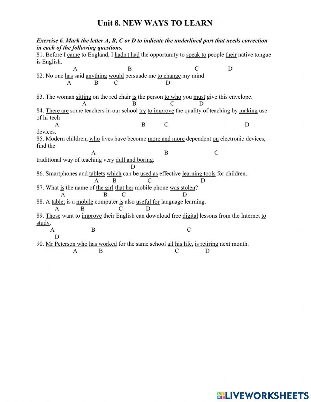 English 10. Unit 8. MDQH