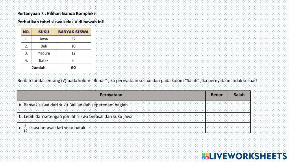 Latihan Numerasi 2