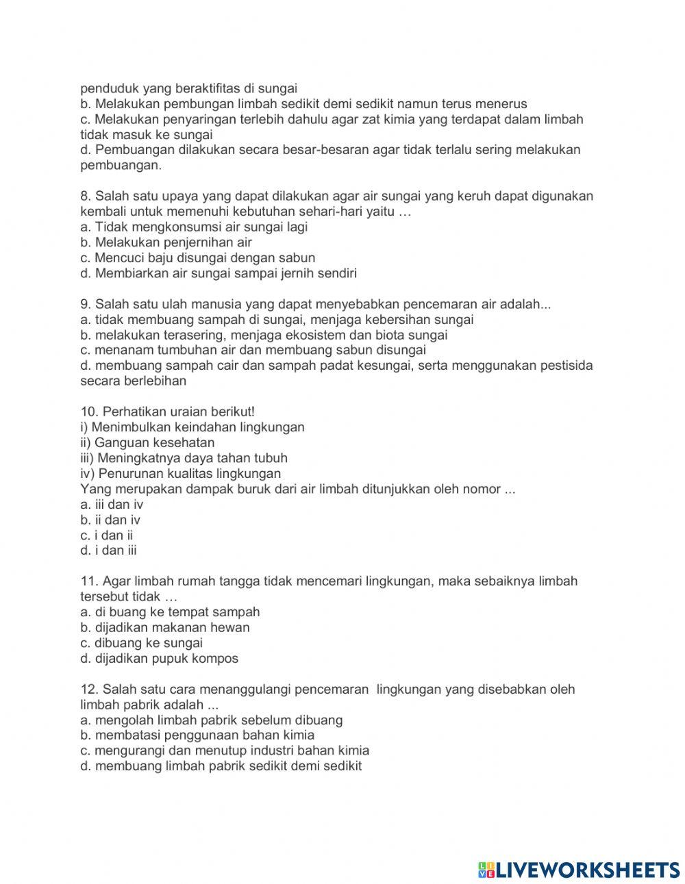 Pencemaran lingkungan