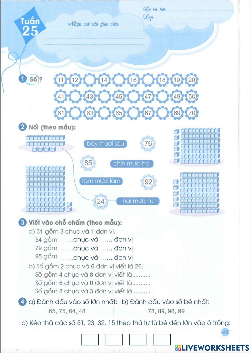 Tuần 25: Ôn lại những gì em đã học
