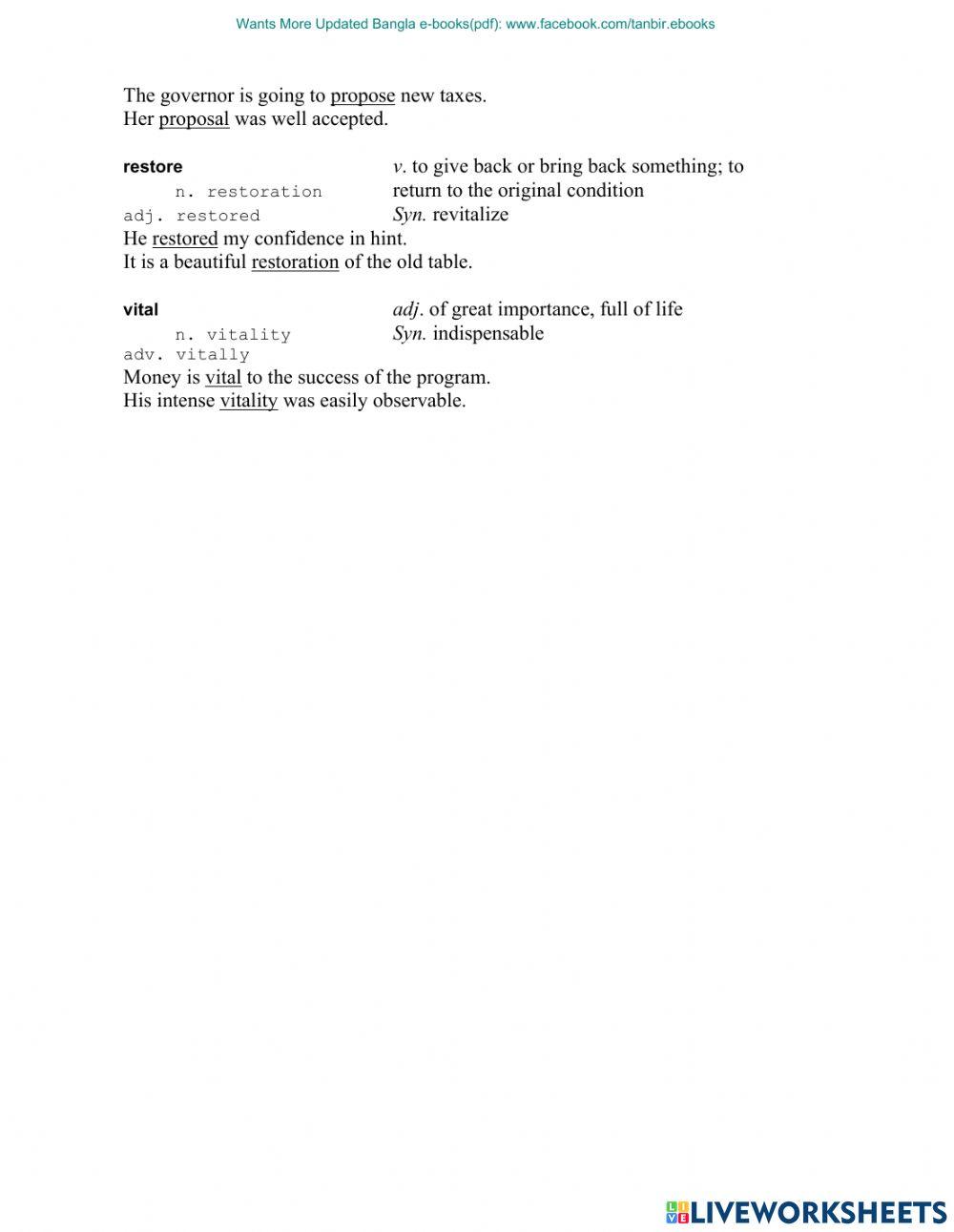 Vocabulary for TOEFL (3)