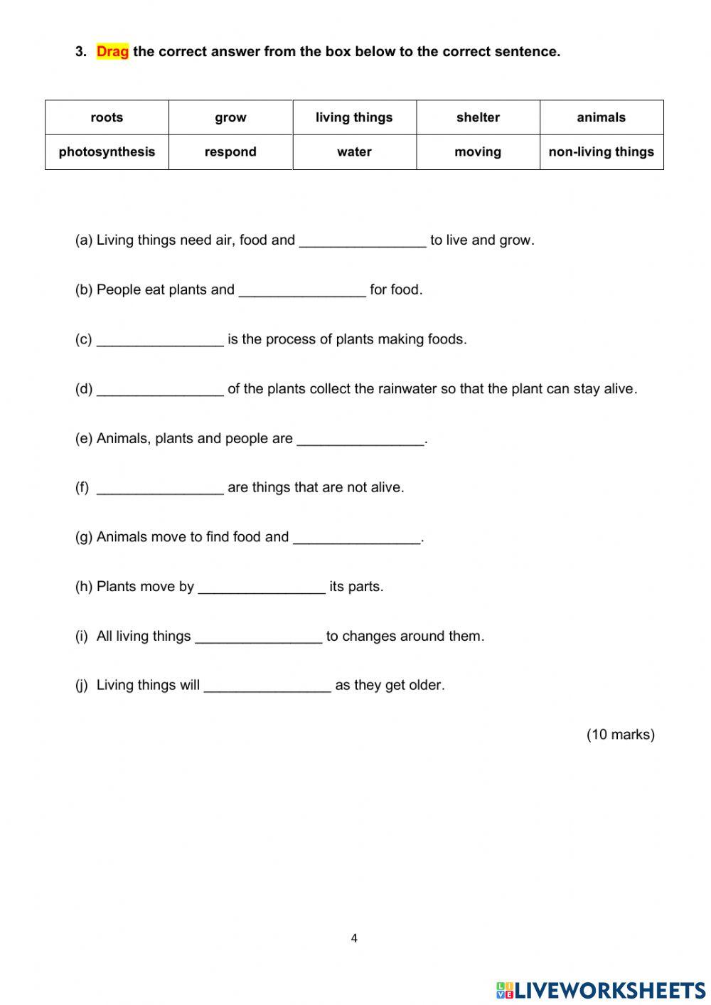 Online sba1 science yr4 2022