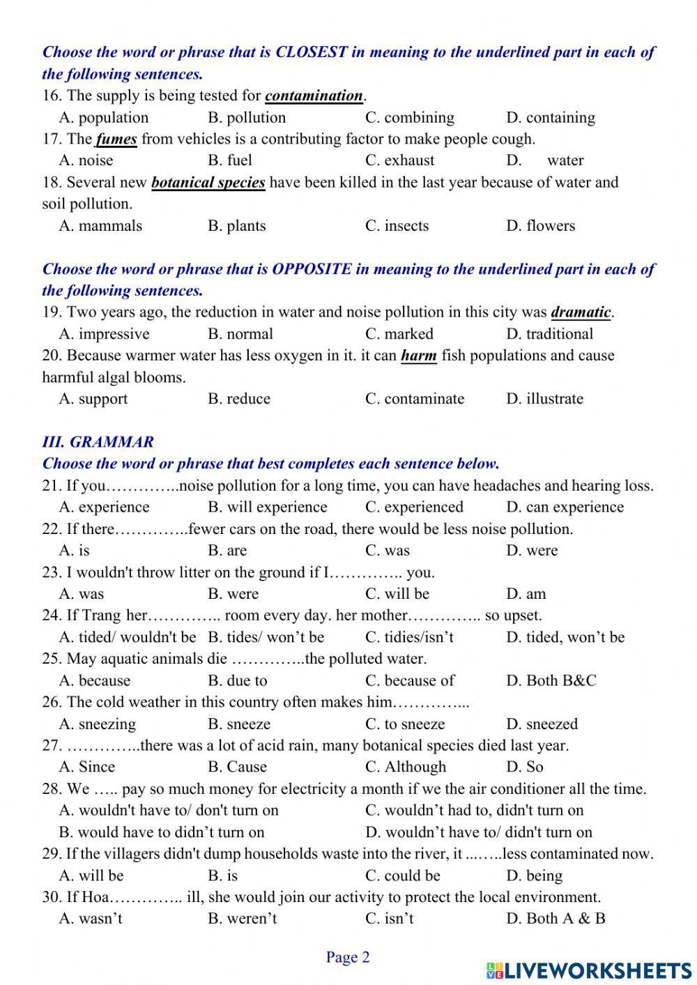 Tieng Anh Lop 8 - 2nd Mid-Term Test 01
