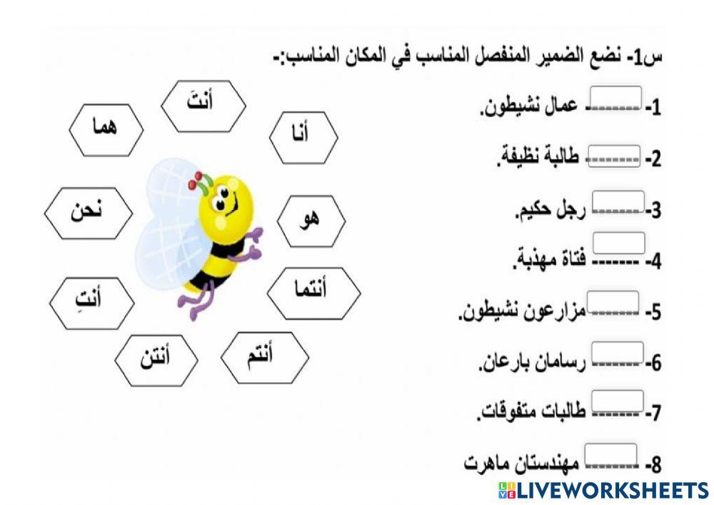 pronouns liveworksheet