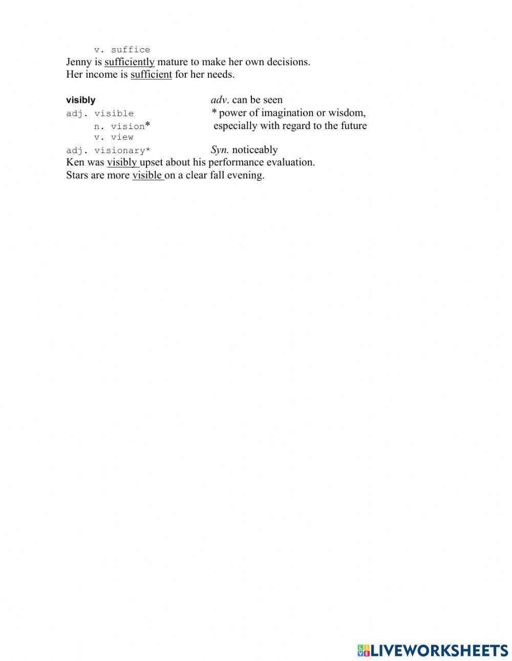 Vocabulary for TOEFL (6)