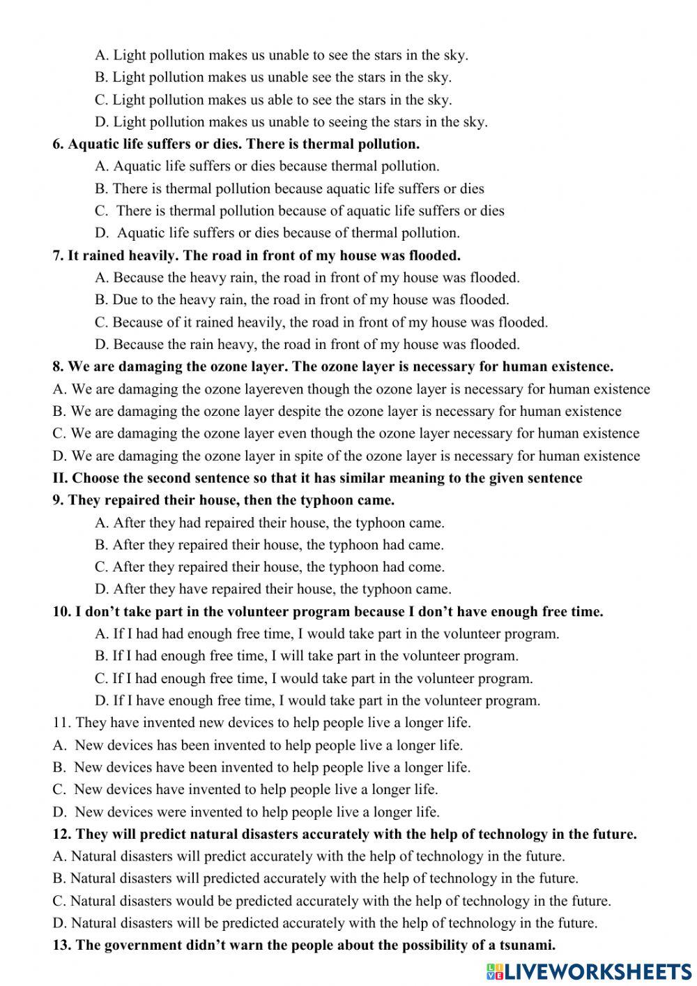 Grade 8- Mid term 2- DN school