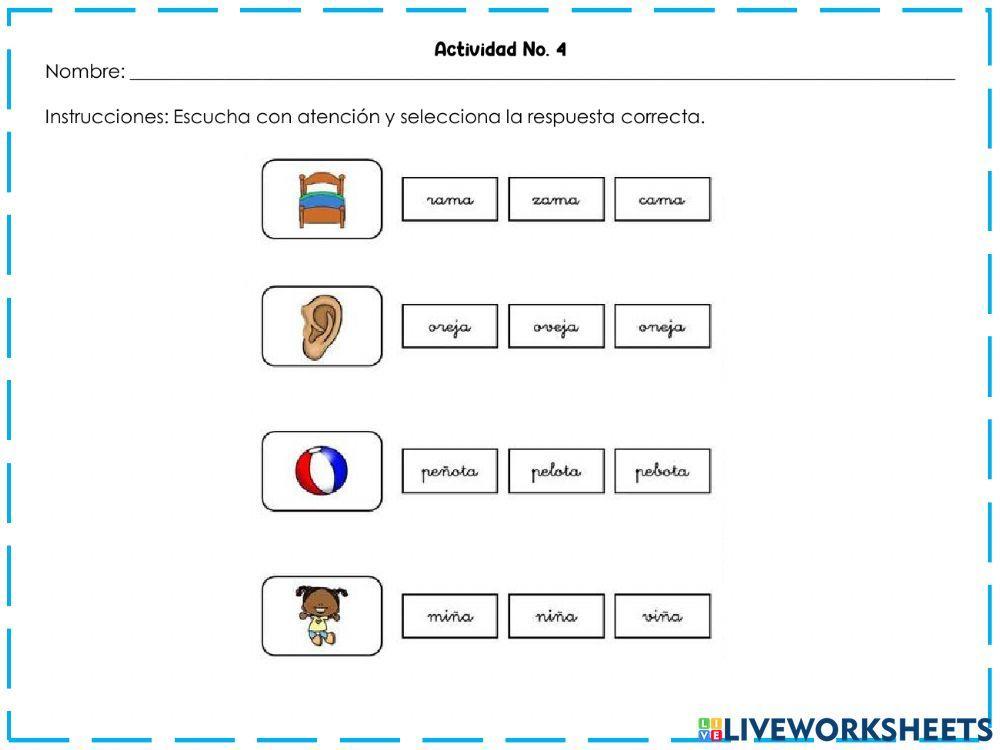 Actividades de Comprensión Inteligente.