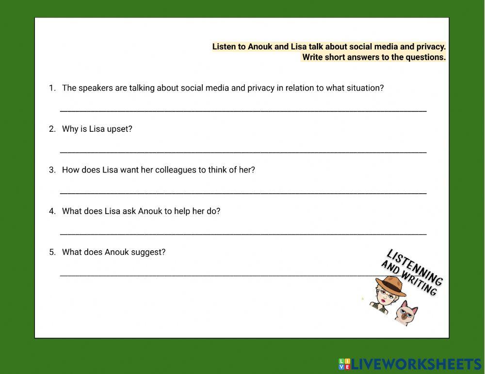 Listening comprehension