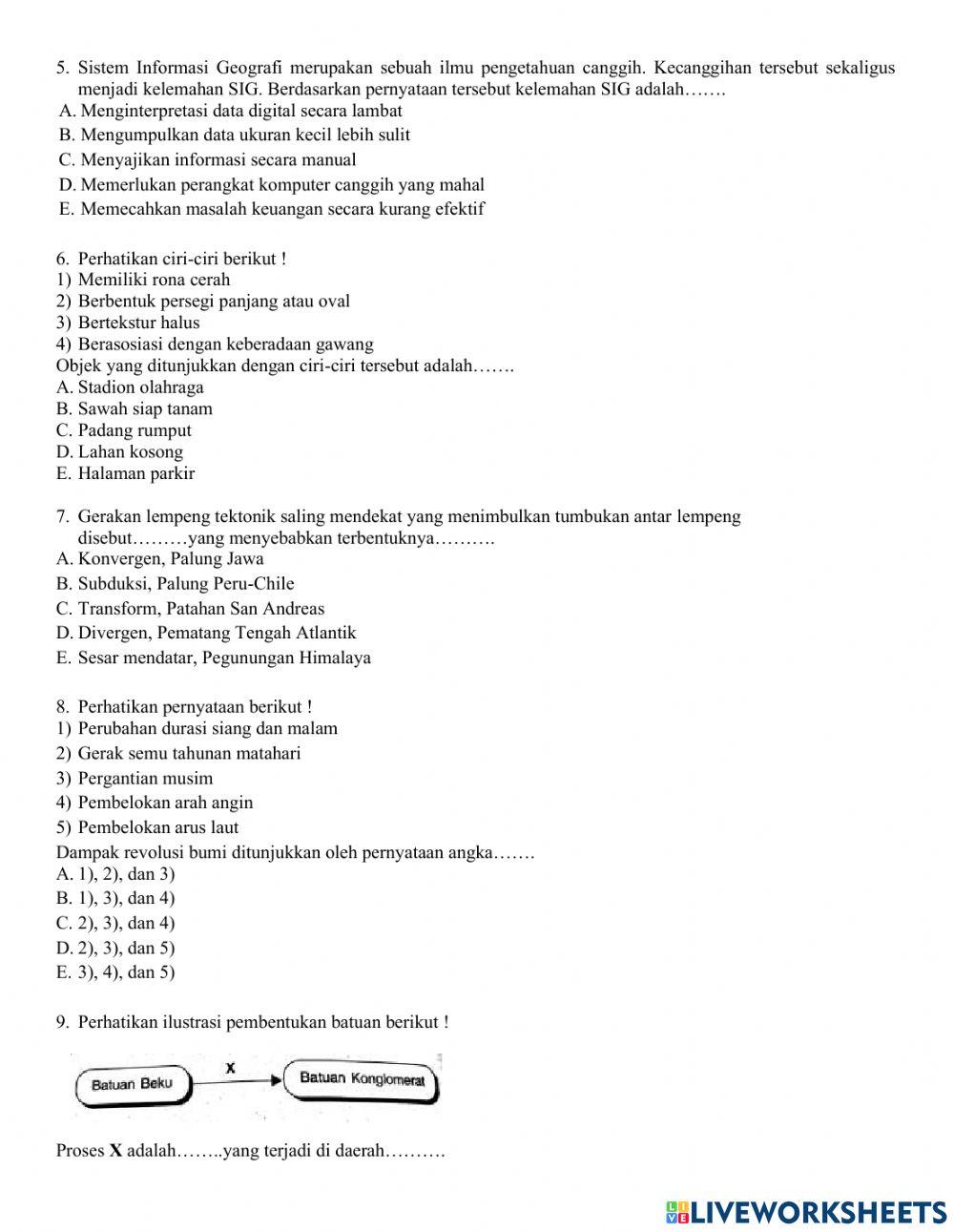 Soal pendalaman materi