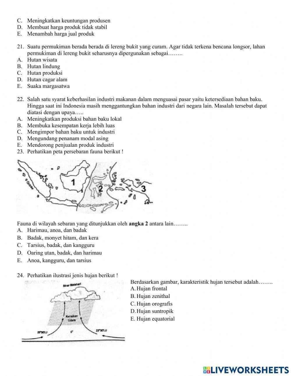 Soal pendalaman materi