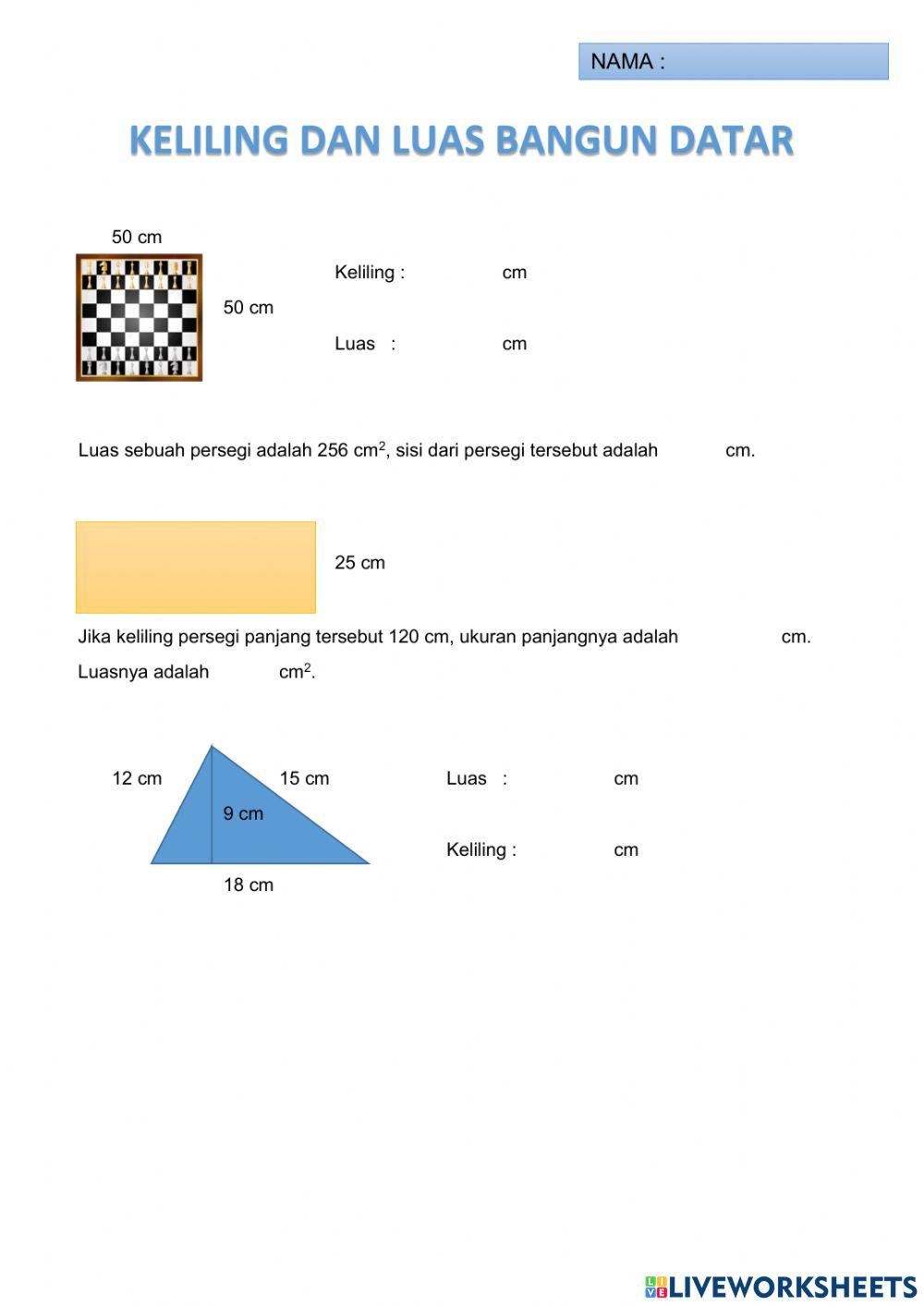 Bangun datar dan garis