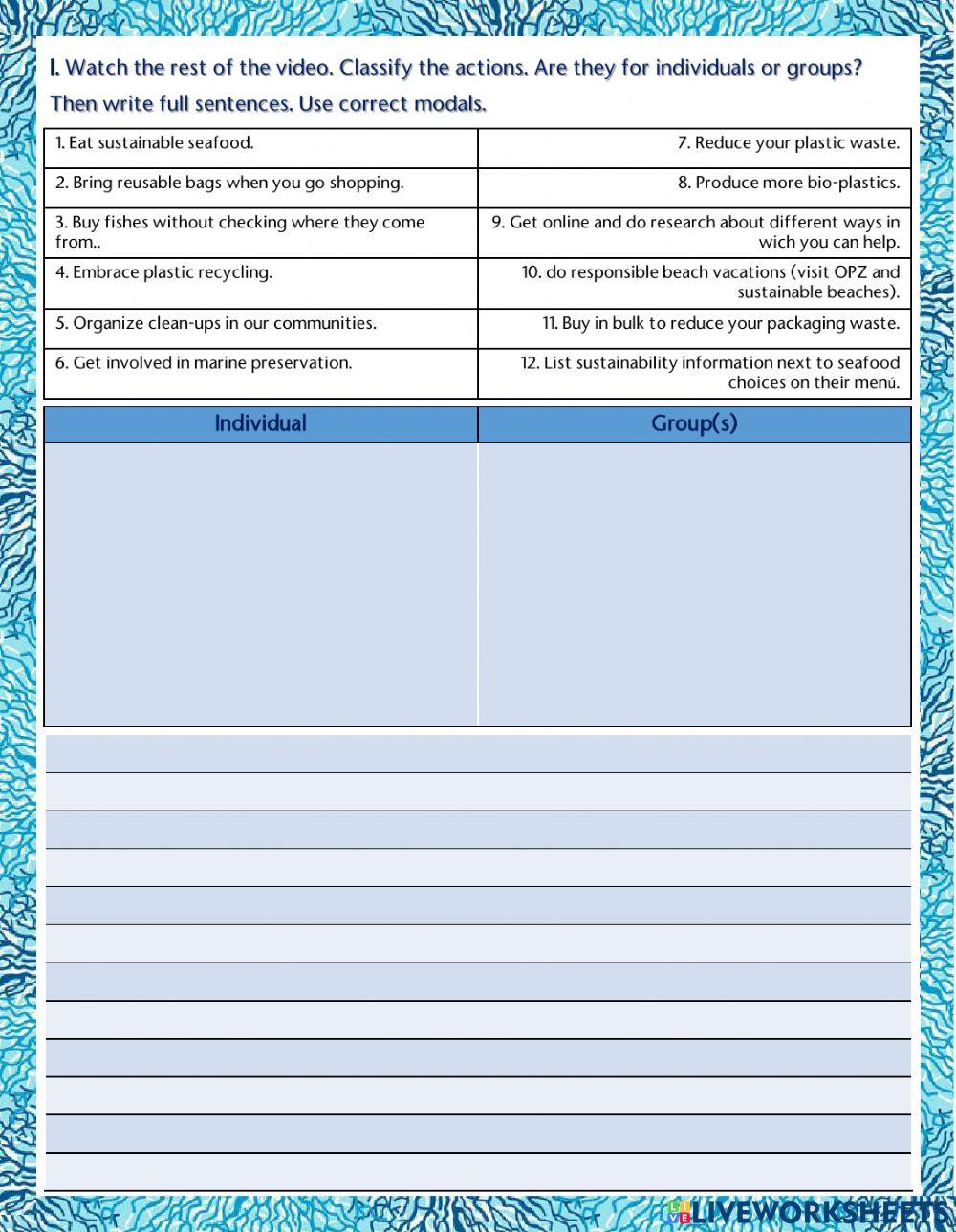Save Our Seas (Modals of Permission and Prohibition)