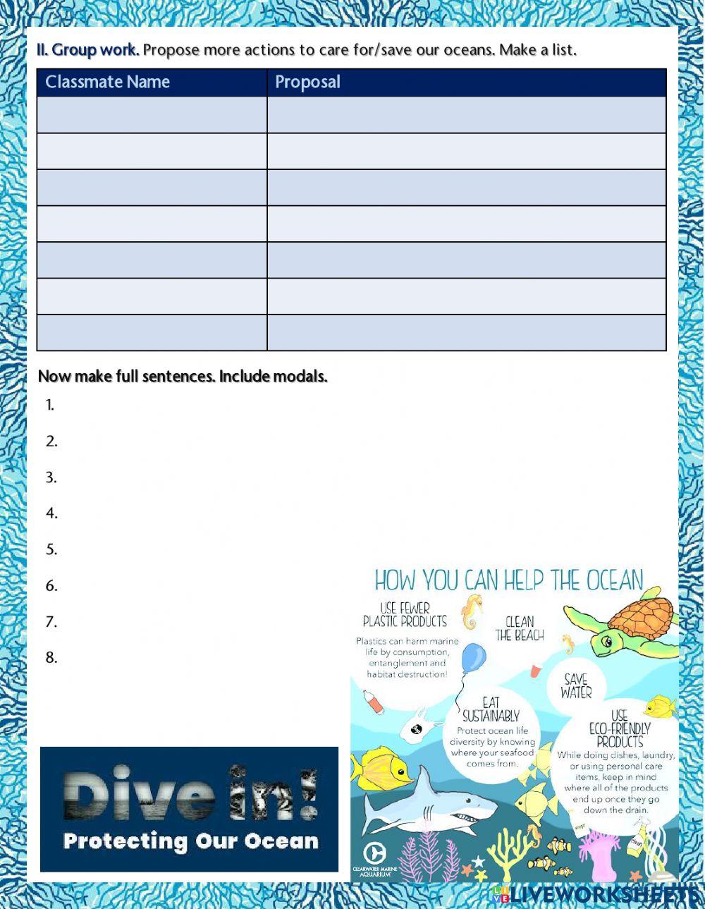 Save Our Seas (Modals of Permission and Prohibition)