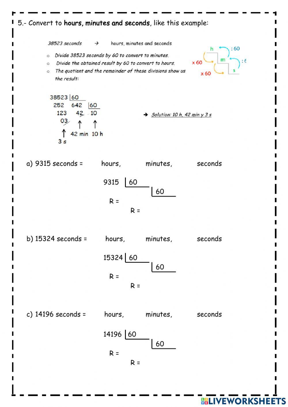 Units of Time Units of Time