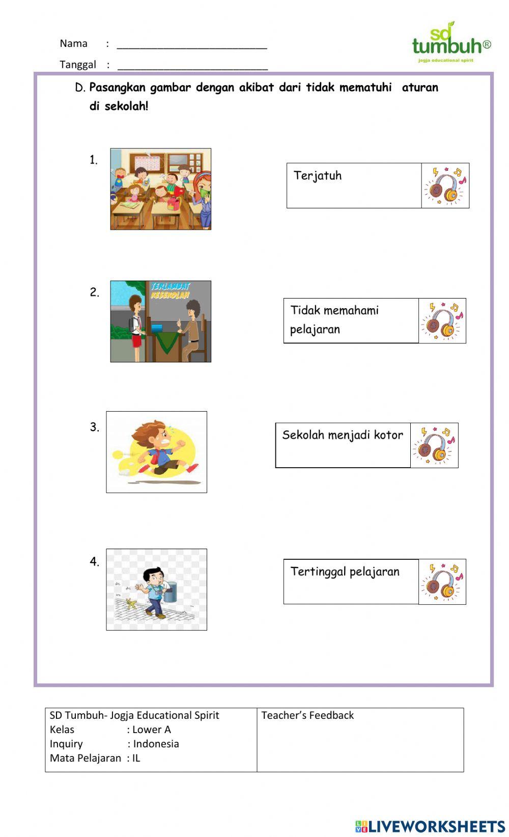 Integrated Learning-PPKn-Evaluasi Aturan di Sekolah-Pilihan Ganda