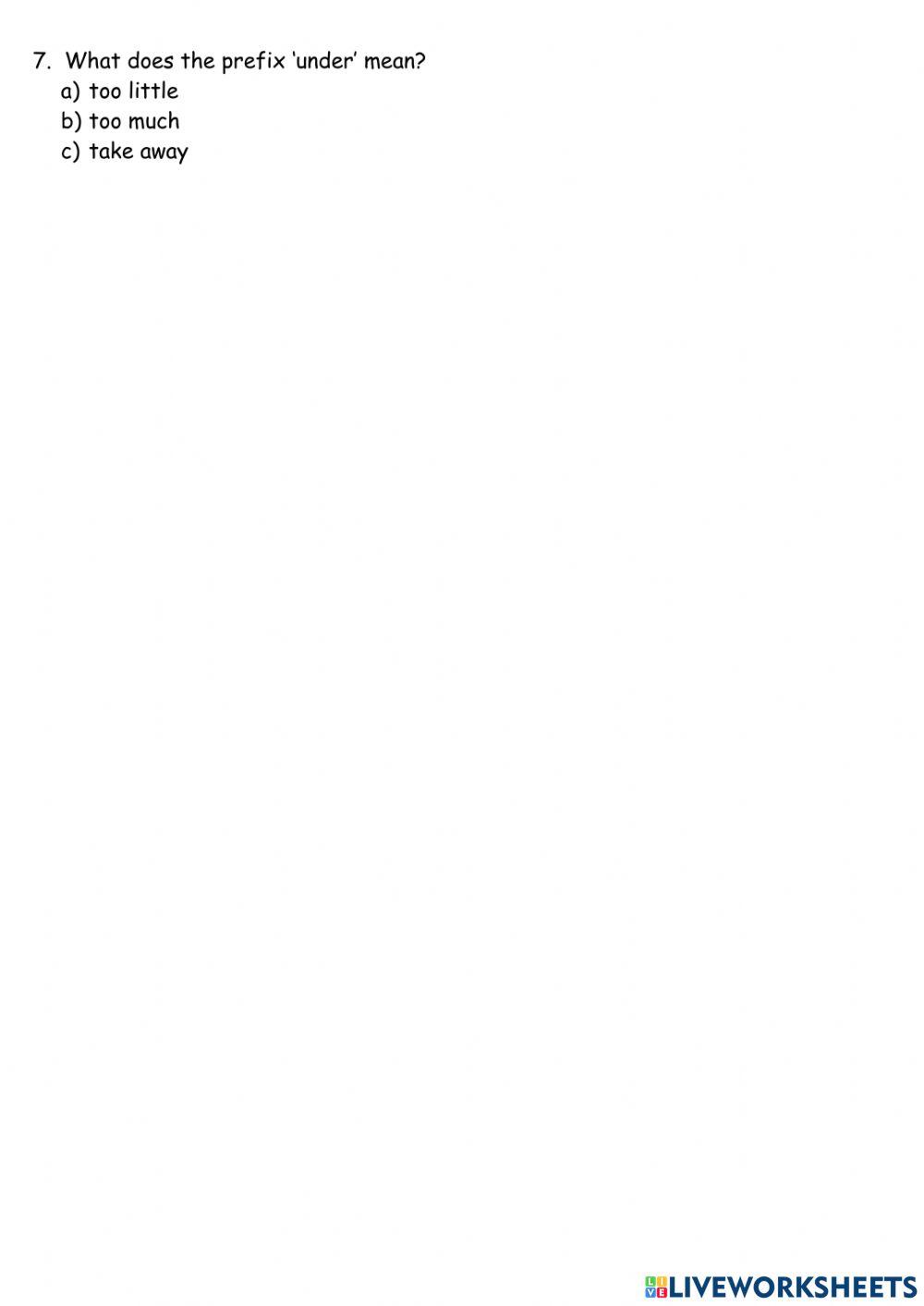 G5 exam prep prefixes