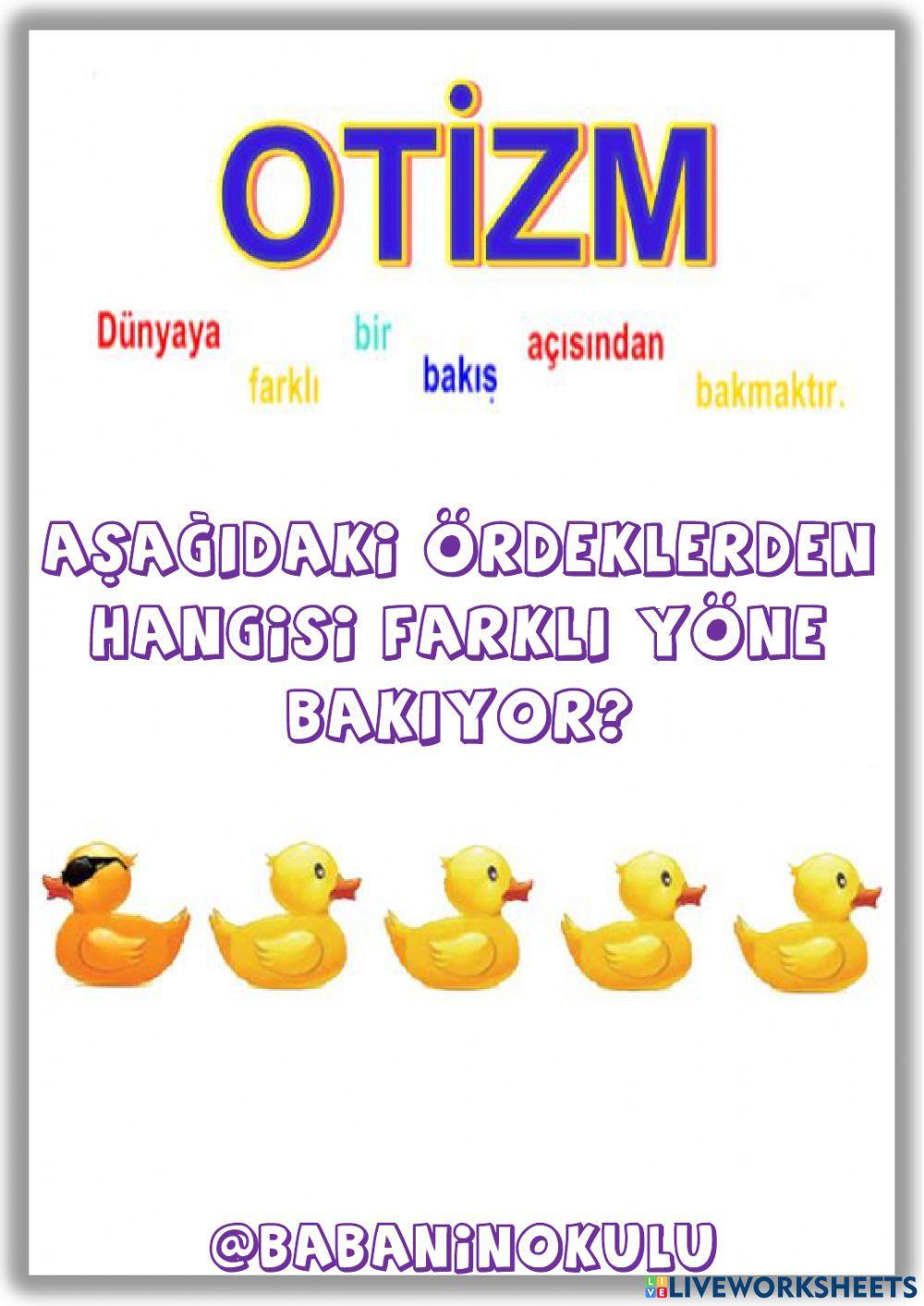 OTİZM FARKINDALIK GÜNÜ