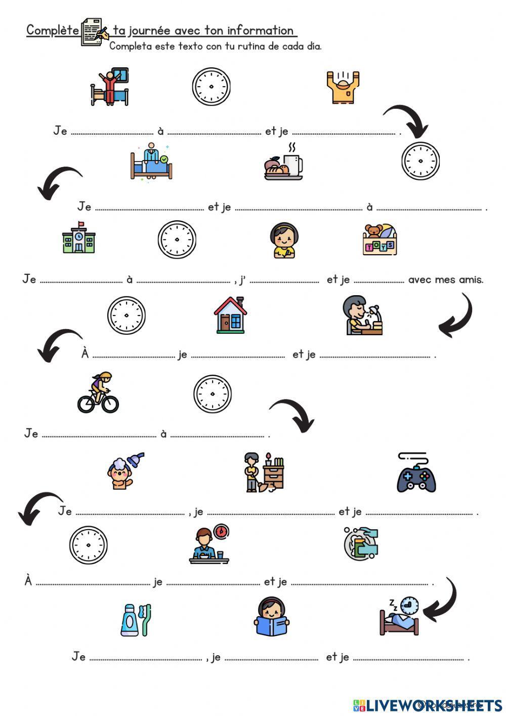 Ma journée.activitée