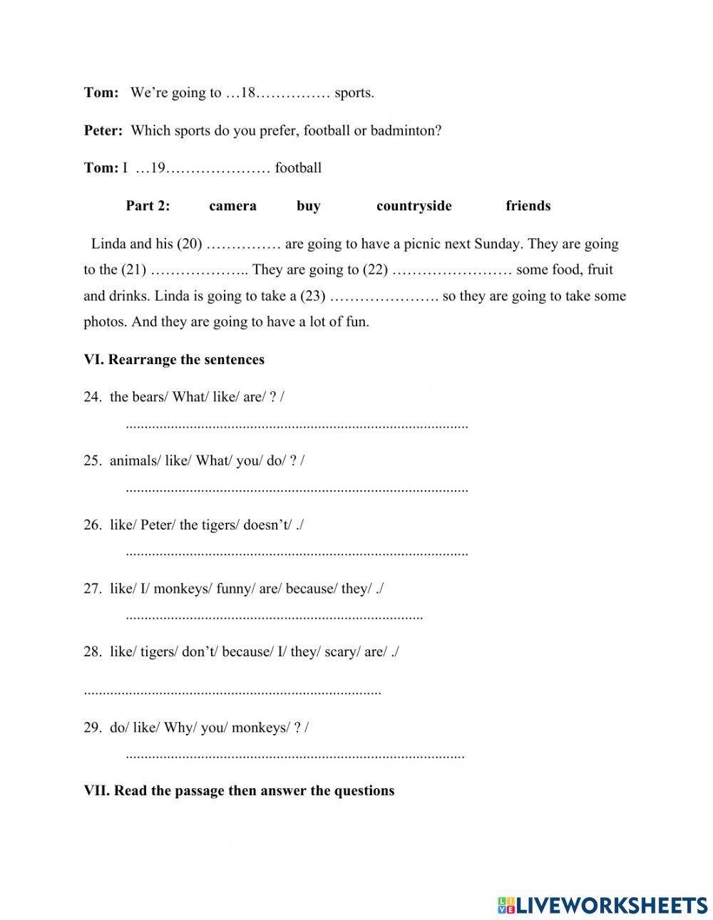 Đề thi học kì 2 tiếng anh 4