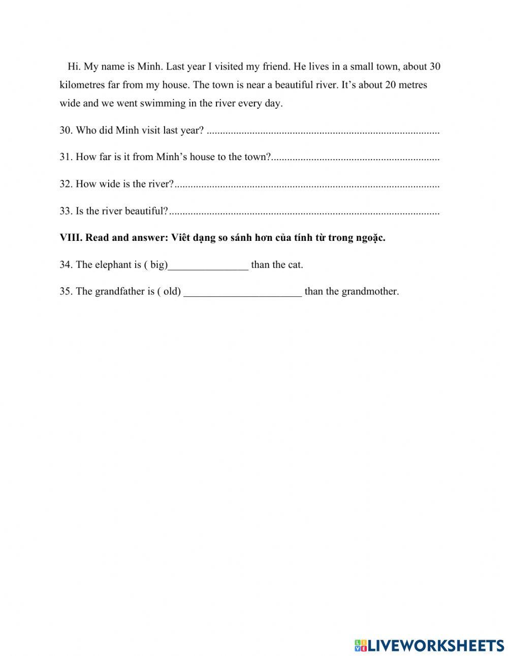 Đề thi học kì 2 tiếng anh 4