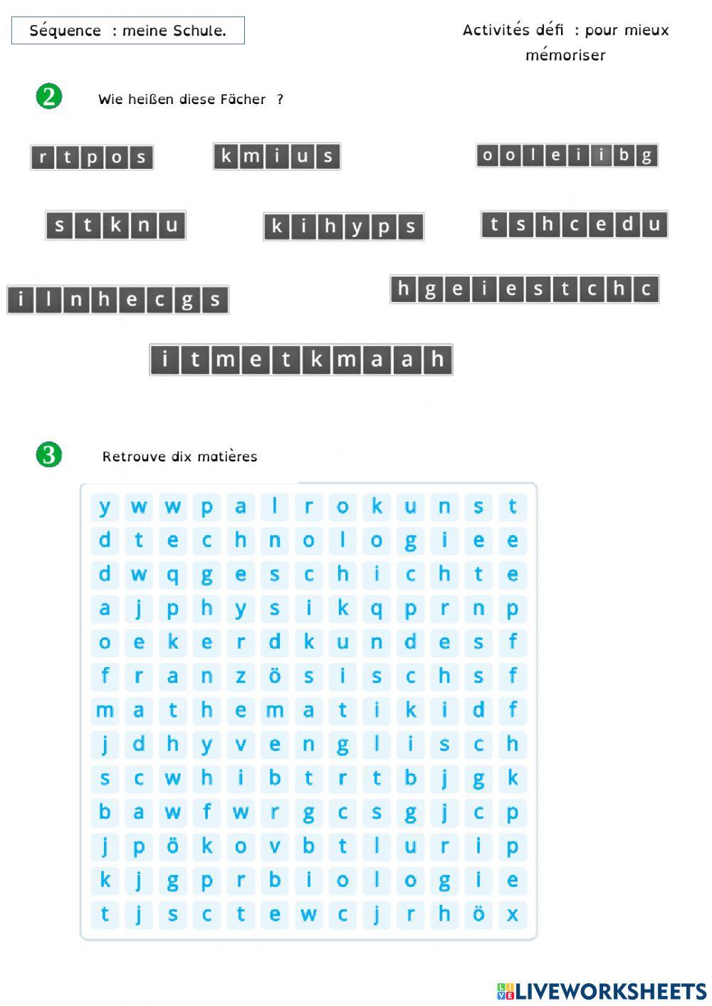 S'entraîner à présenter un emploi du temps