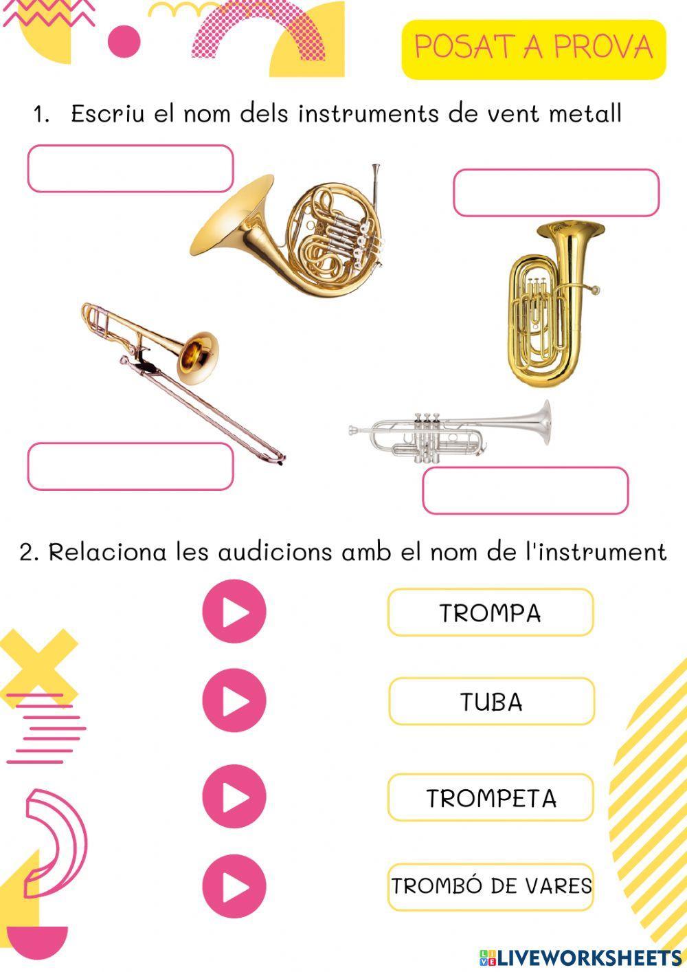 Instruments de vent metall