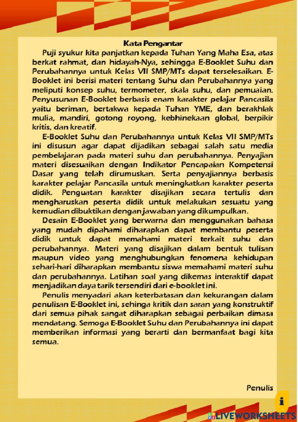 Suhu dan Perubahannya