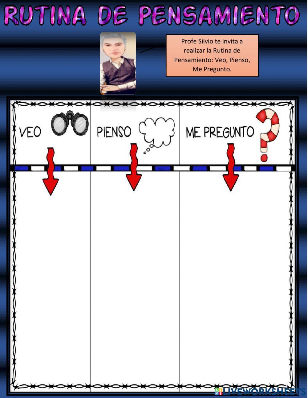 Rutina Veo Pienso Me Pregunto