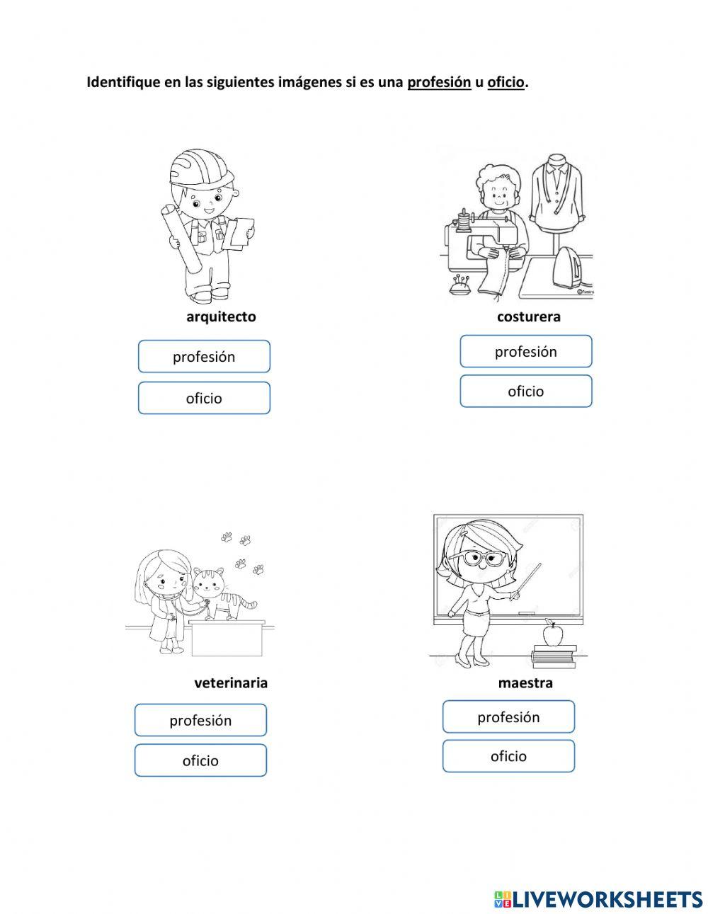 Estaciones, profesiones y oficios