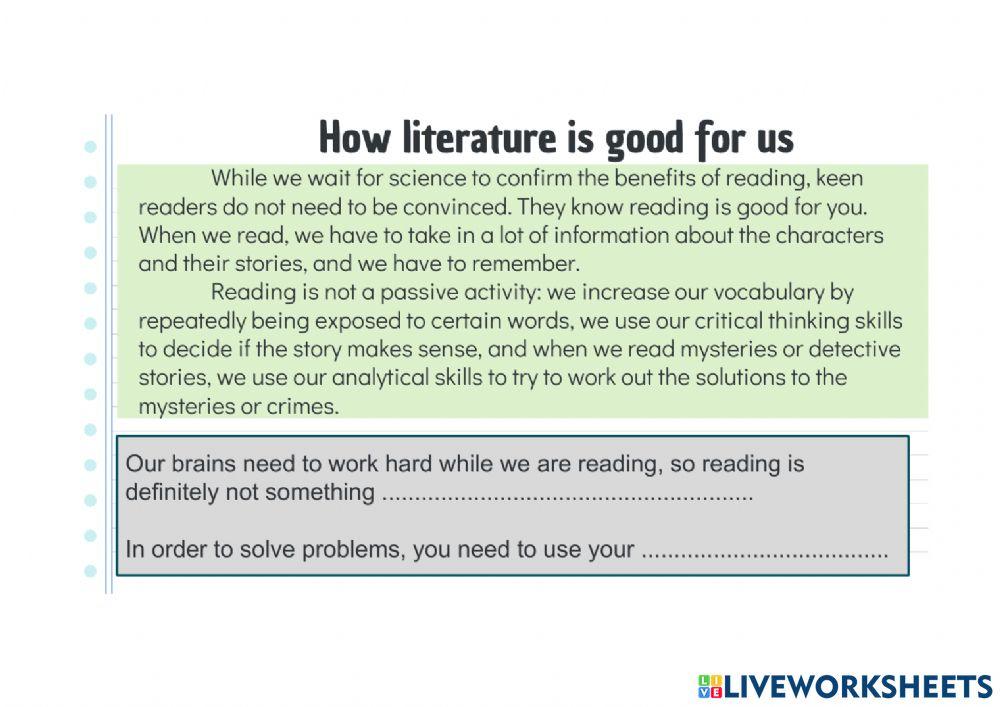 Reading - Sentence completion 01