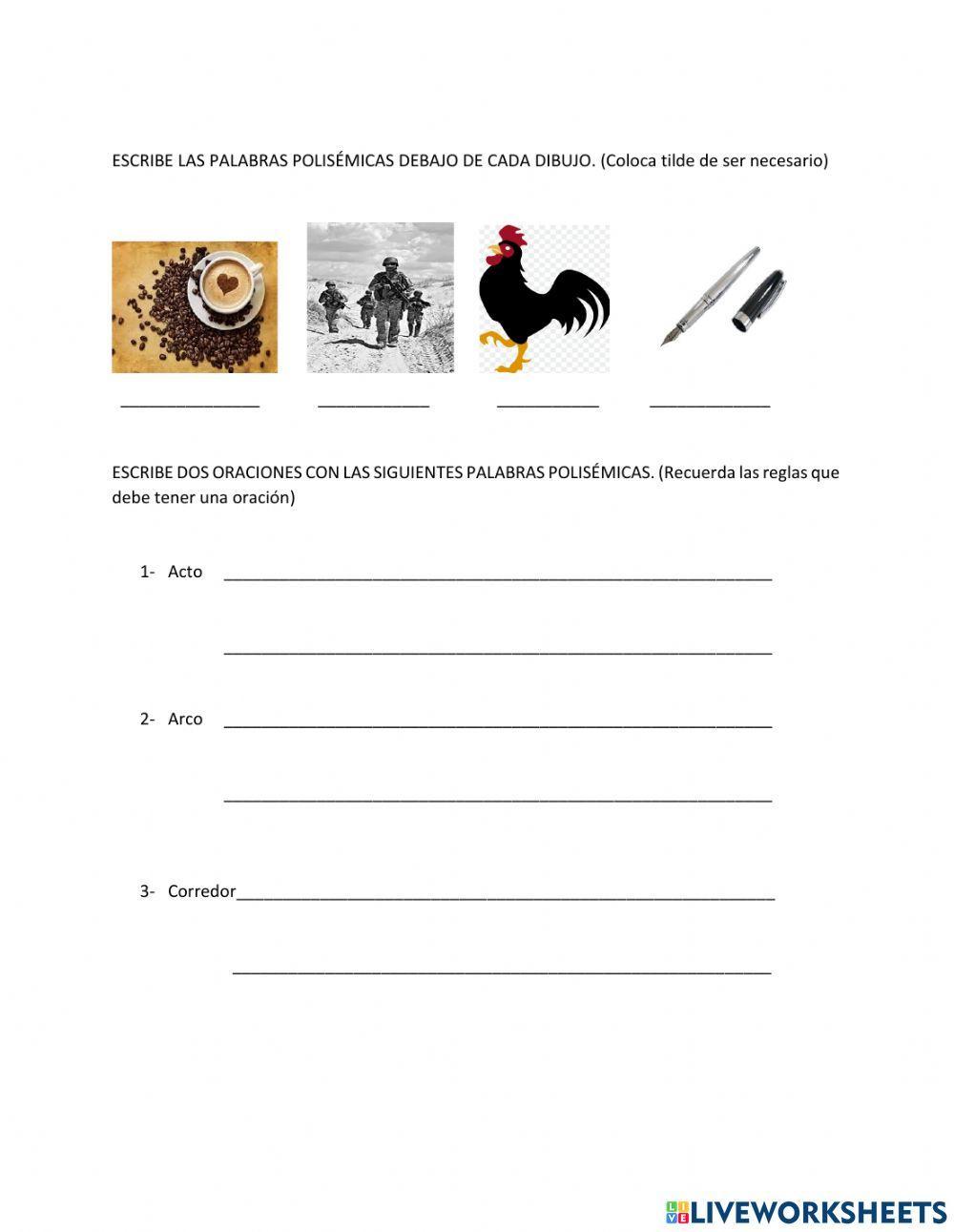 Palabras Polisémicas