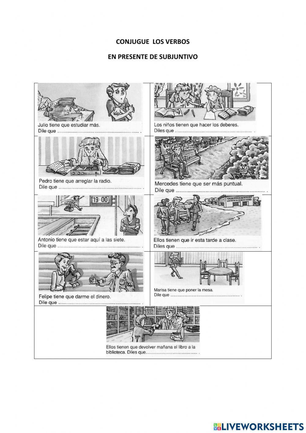 Presente de subjuntivo