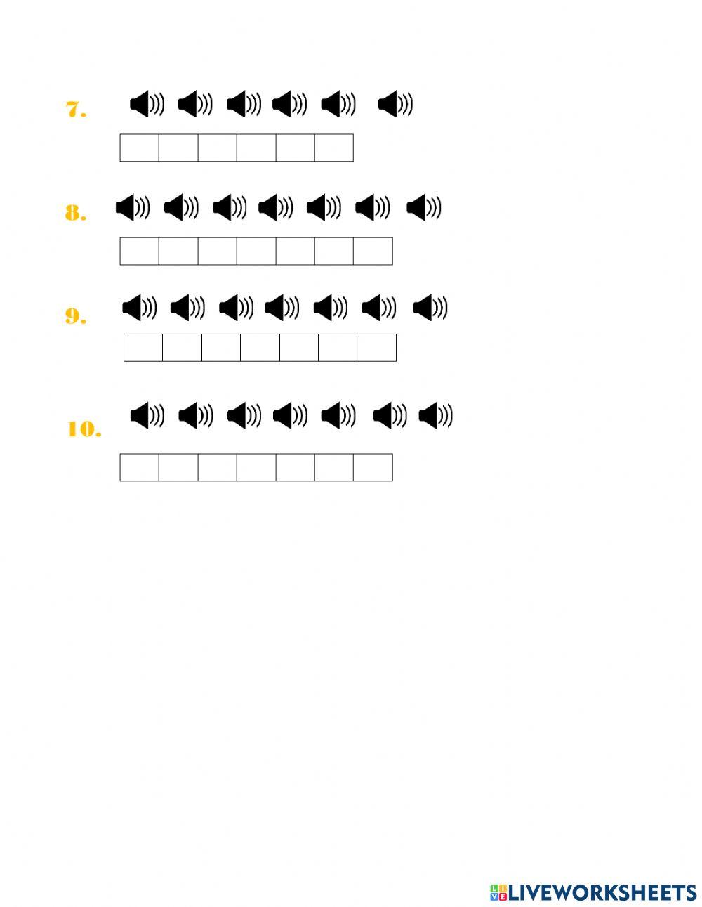 Spelling and Dictation