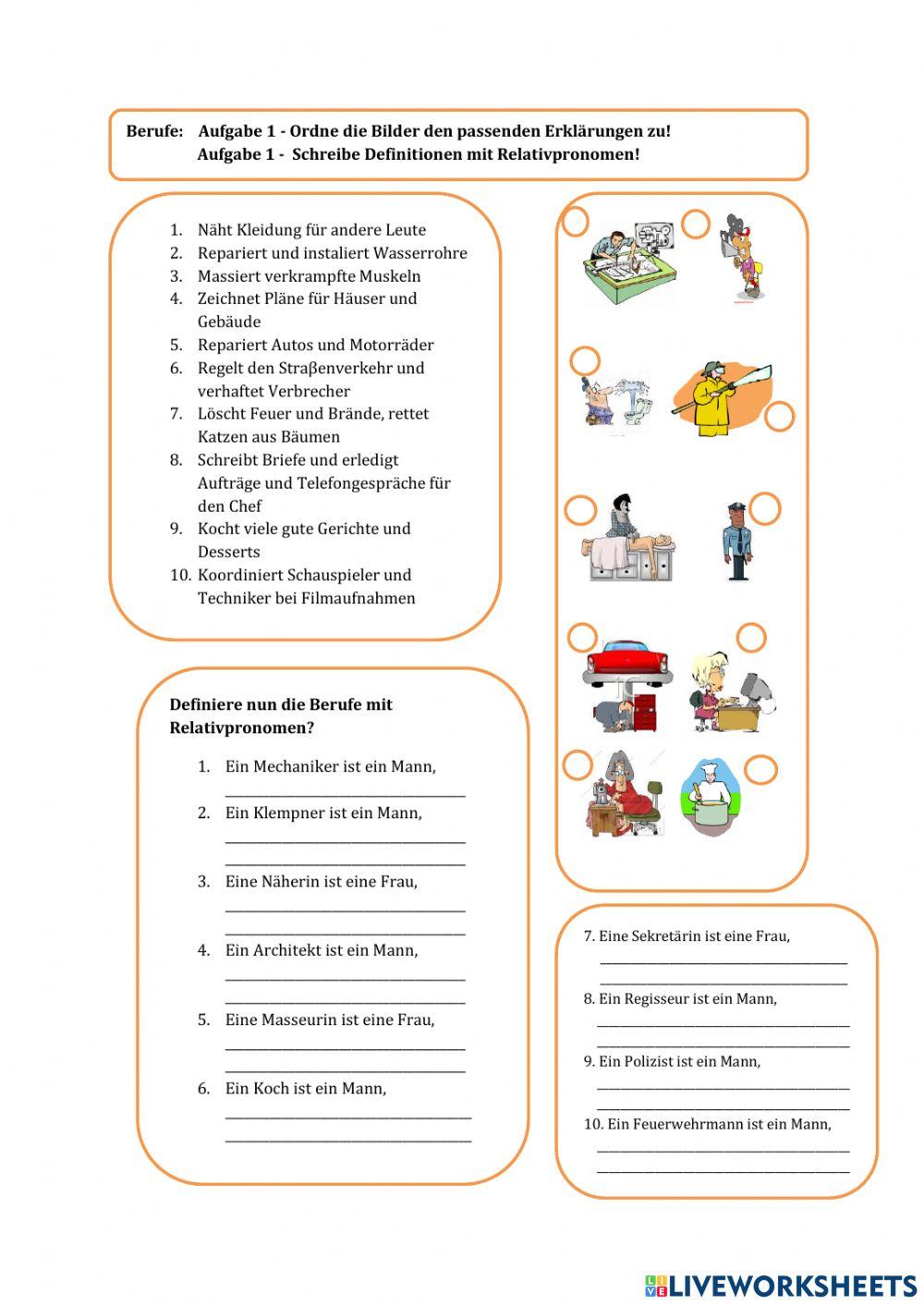 Relativsätze-Berufe