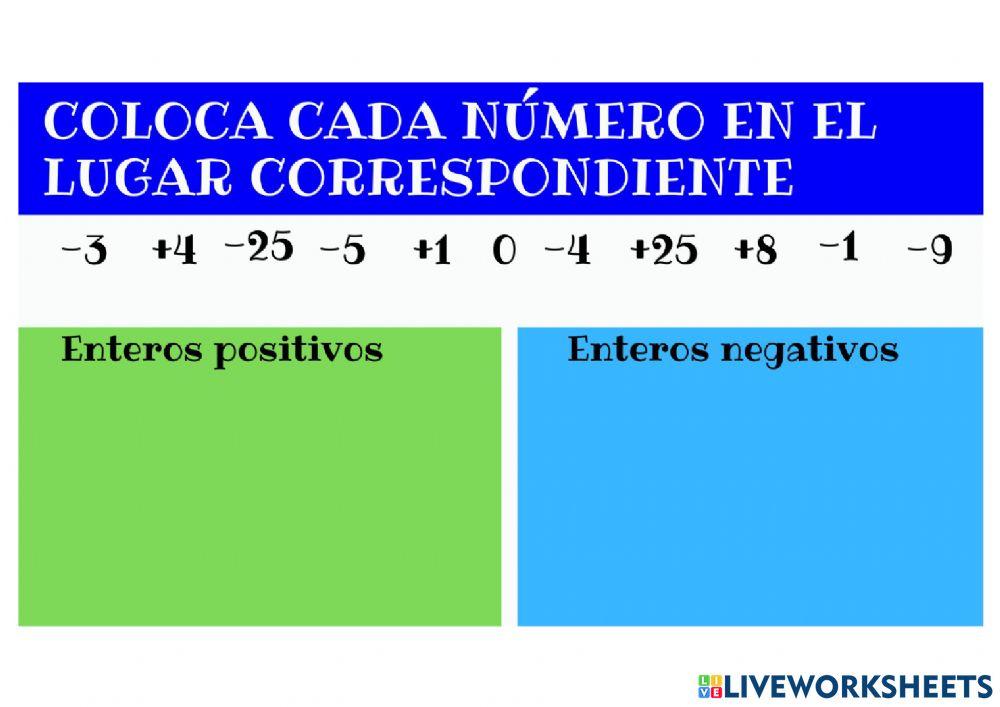 Sumas y Restas de números enteros