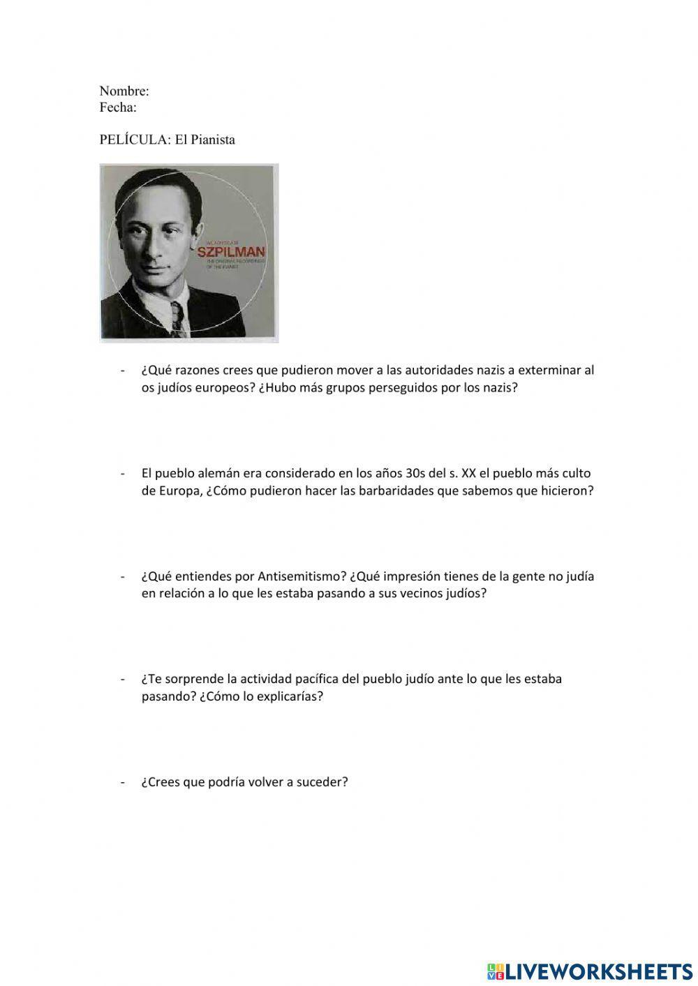 Película El pianista