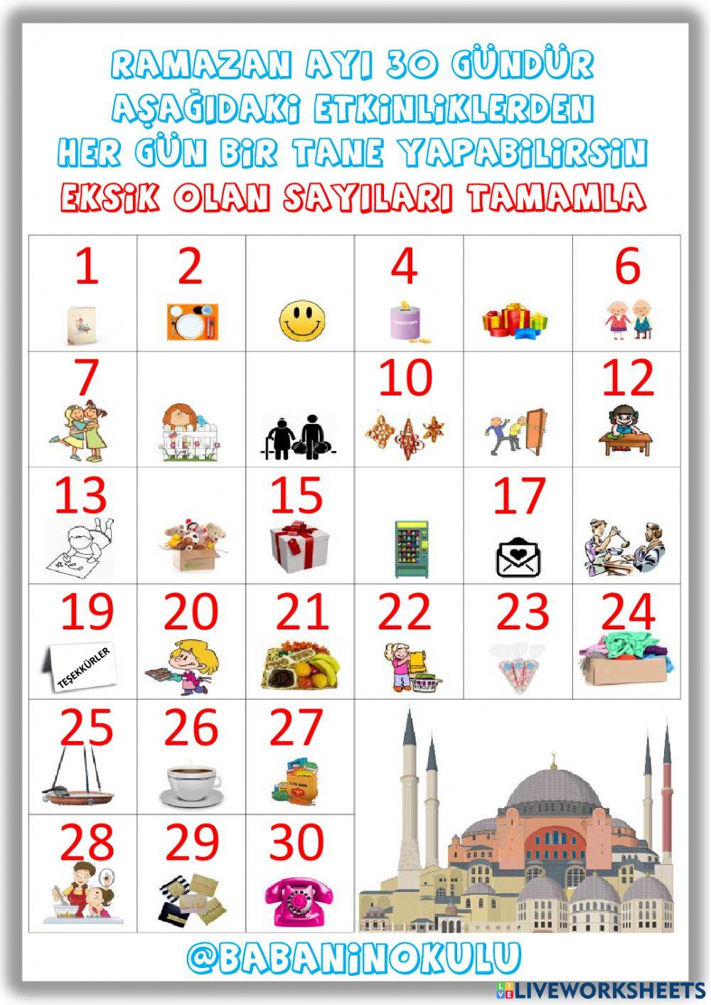 MÜBAREK RAMAZAN AYI