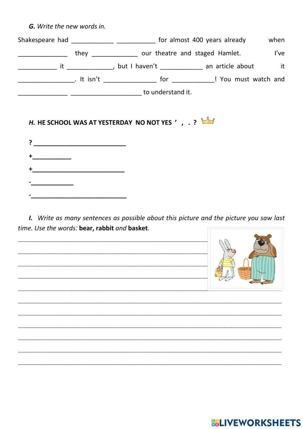 I Can Analyse. Test 5