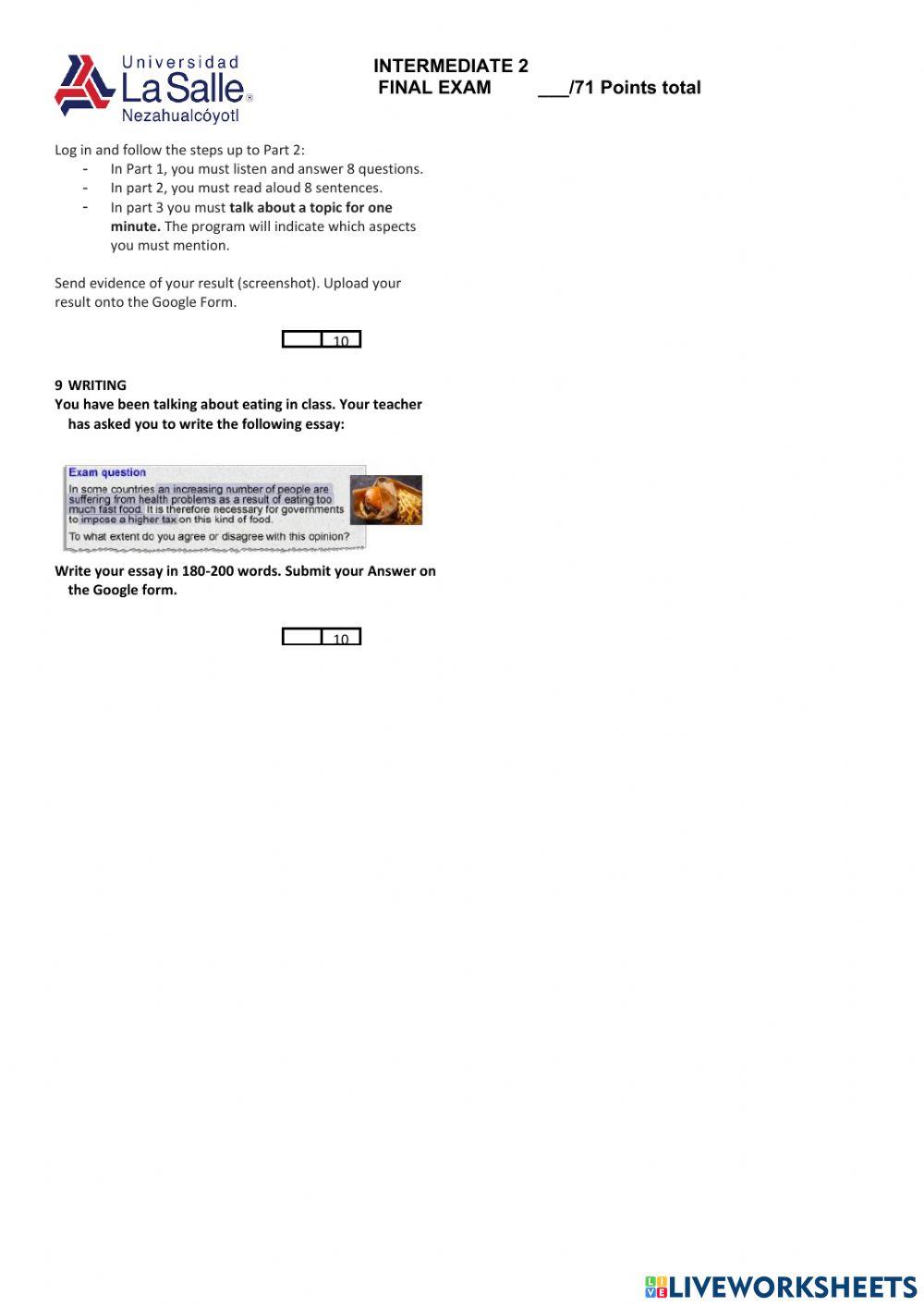 Speakout unit 5 and 6 worksheet live worksheets