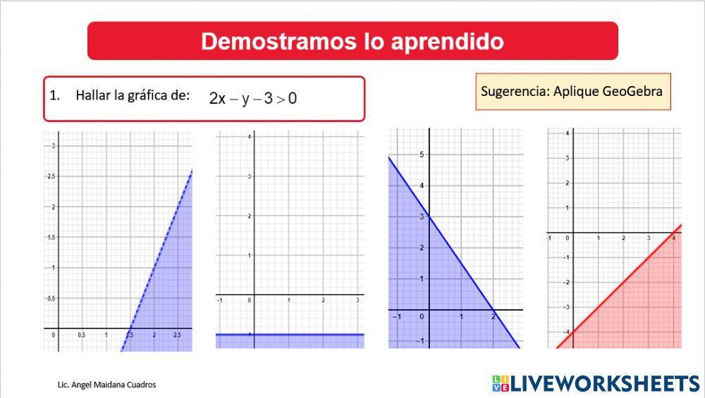 Gráfica de inecuaciones 1