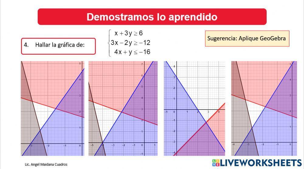Gráfica de inecuaciones 4
